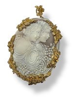 Brosche Mandile 1922 Dame Cammei  in Silber Conchiglia 2MSPC23